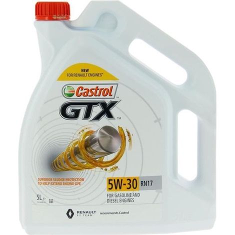 Olio motore Castrol GTX 5W30 5L RN17 (1/2)