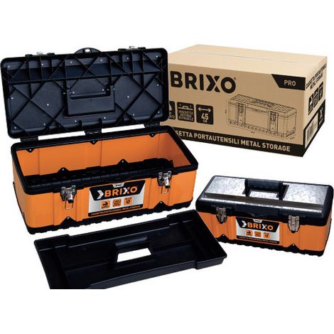 Caja de herramientas de acero – BRIXO portátil de 45 cm – Brixo Metal