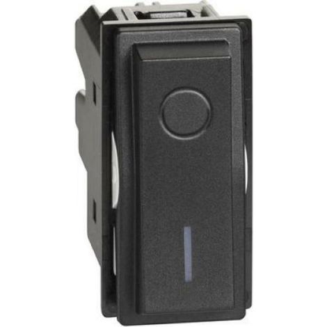 Living Now interrupteur BIP 16A VIS 1 module noir BTICINO BTKG4002
