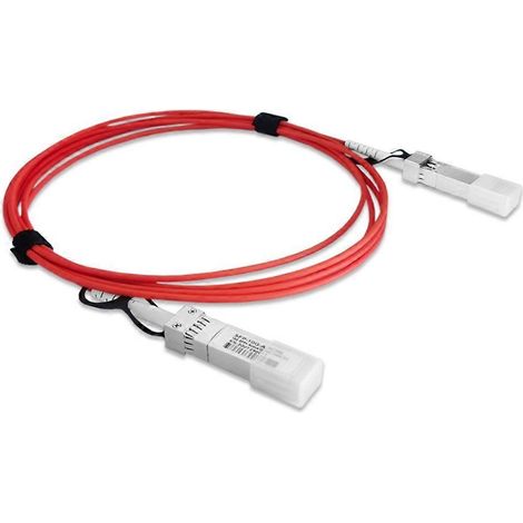 Câble optique actif SFP+ 10G AOC 3M SFP+ vers SFP+ pour commutateur fibre optique Cisco, Huawei, MikroTik, Dell, Netgear, etc. (1/5)
