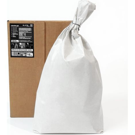 BLSTR Sander Poudre Abrasive en Silicate d'Aluminium 0,2–0,5 mm (70–35 Mesh), 10 kg – Pour Bois, Métal, Verre et Pierre – Enlèvement de Peinture & Rouille – Compatible avec Tous les Systèmes de Sablag (1/2)
