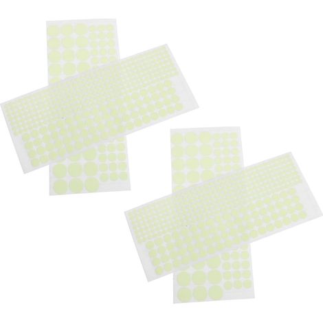 4 Feuilles Autocollants Feuilles Muraux Phosphorescents en Pvc Points Modernes Flexibles et Faciles à Appliquer pour Chambre D'garçon et Filles et Couloirs (1/5)
