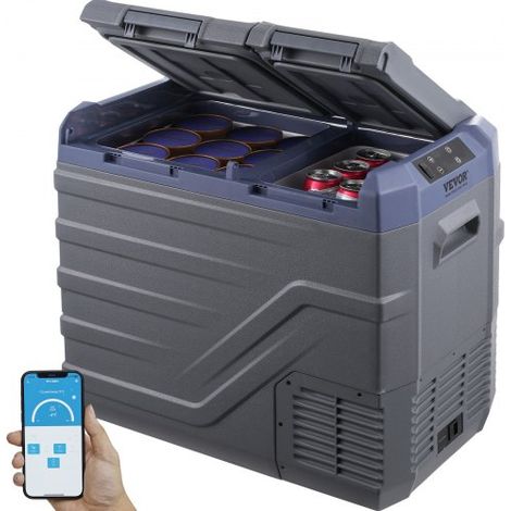 Autokühlschrank, 39 L Dual Zone tragbarer Gefrierschrank, 12 Volt Autokühlschrank, - 20 bis 20 ℃ einstellbarer Bereich, 12/24 V DC und 100-240 V AC Kompressorkühler für Camping, Wohnmobil (1/5)
