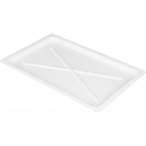 Bandeja para tendedero de muebles, de plástico, blanca, 23x35,5 cm, 1 unidad. (1/5)