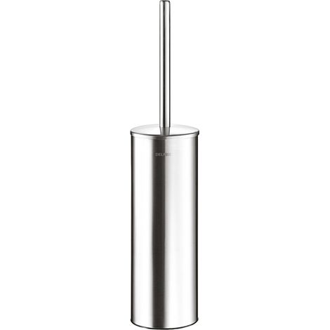 Delabie brosse pour WC. Support mural avec abattant en acier satiné