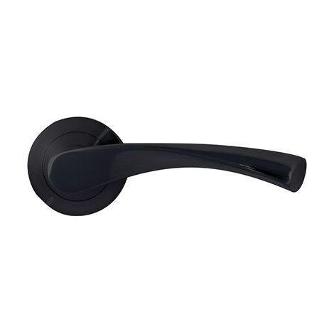 MANIGLIA CON ROSETTA NERO SET