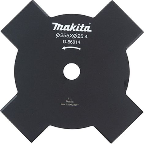Makita 4-Zahn-Schlagmesser Stahl, 255 mm, 25,4 mm