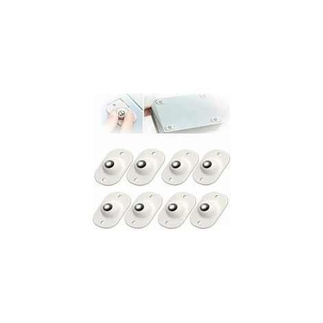Lot de 24 roulettes auto-adhésives universelles, rotation 360°, Fonepro –