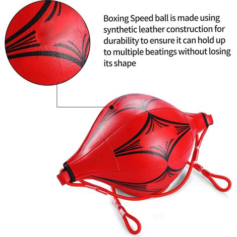 Universeller, hängender Speedball mit zwei Enden, Boxball inklusive Pumpe und Haken (1/5)