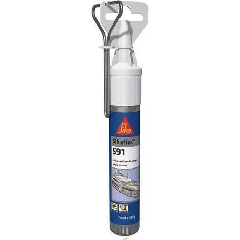 Sika – Mastic de fixation hybride 70ml – Résistant aux UV et aux environnements marins – Pour plastiques type PVC et métaux non ferreux