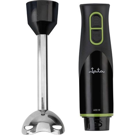 Batidora de mano JATA JEBT0126 de 600 W, con cuchillas y base de acero inoxidable, 2 velocidades y función TURBO  Fácil de limp (1/5)