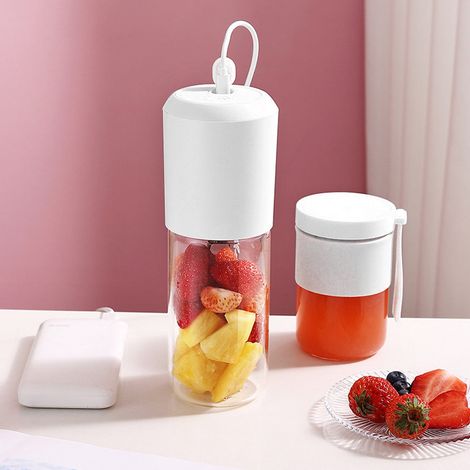 Extracteur Portable - 400 ml - 6 Lames En Acier Inoxydable 304 - Batterie Rechargeable USB 1500 mAh - Pour Smoothies Et Aliments Bébé - 1 Pièce (1/5)