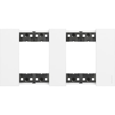 Blende 2 x 2 Modul BTicino Living Now KA4802M2K Dark