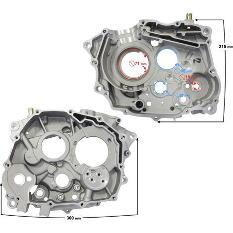Cárter izquierdo del motor NXT250 2021
