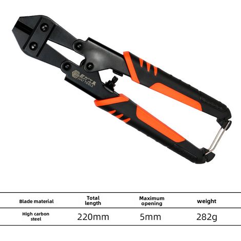 Cortapernos Mini de 20 cm  Cortacables, barras de acero, alambre, clavos, tendedero, plomo  Alicates de corte multifunción comunes