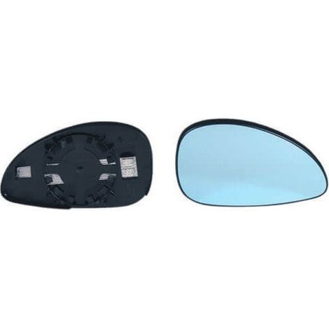 Verre de rétroviseur droit chauffant convexe bleu Citroen C4 1 2004-2010