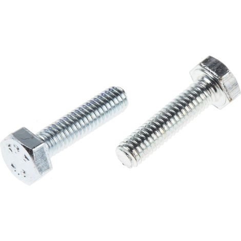 Vis à tête hexagonale, Acier Galvanisé et passivé, M4 x 16mm ( Prix pour Sachet de 100 )
