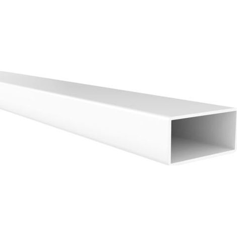 Perfil Tubo Rectangular Fabricado en Aluminio Acabado en Blanco Medidas 30151000 mm Longitud del Perfil 1 Metro Espesor 1 mm 1 Unidad