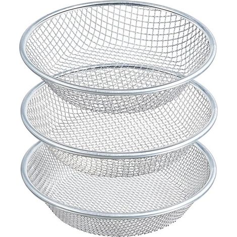 Un ensemble de 3 tamis à terre de jardin - d'une capacité de 5 gallons - tamis à pierres - les pierres et la sciure de bois (1/5)
