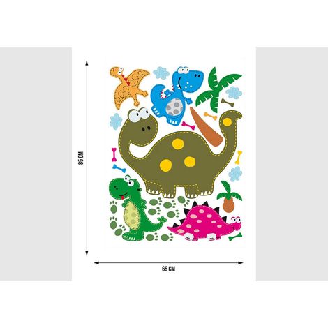 Stickers - Dinosaures Rigolo - 1 planche 65x85 cm (1/5)