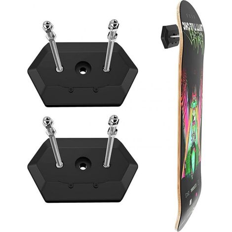 Plastic Skateboard Wall Rack for Wall Storage and Display (1/4)