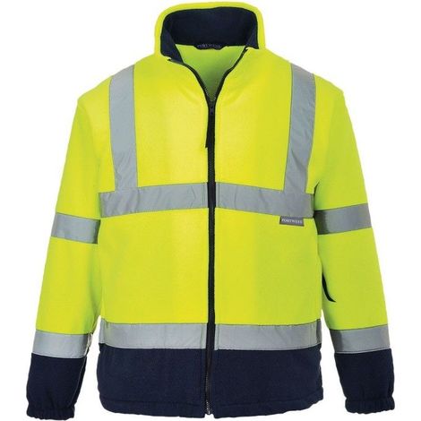 Polaire haute visibilité Portwest bicolore Jaune / Marine XL. (1/2)