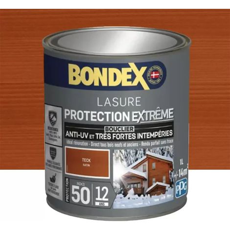 Lasure BONDEX Protection Extrême 12 ans Teck 1 L (1/3)