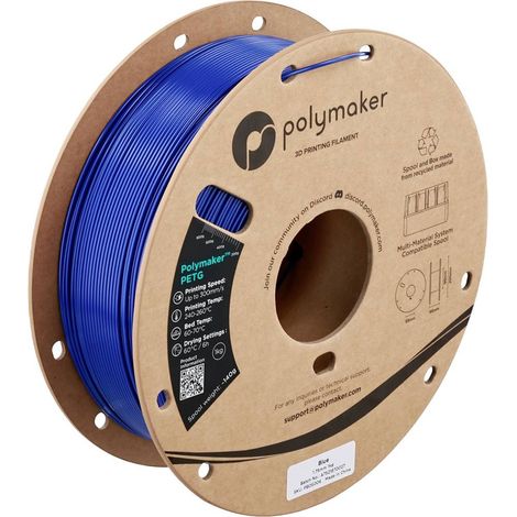 Polymaker PB05006 Filament PETG filament haute vitesse 1.75 mm 1000 g bleu, bleu 1 pc(s)