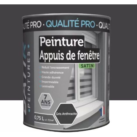Peinture Appuis de fenêtres BÂTIR Gris anthracite 0,75 L (1/2)