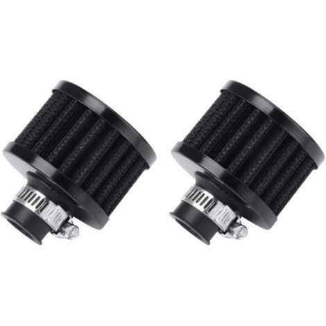 2 X Filtre à Air Froid Reniflard Carter Turbo Ventilateur 12mm mini Noir pour Voiture Moto (1/5)