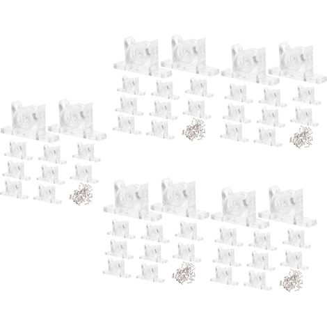 50 jeux de clips fixation pour façades tiroirs cuisine et étagères (1/5)