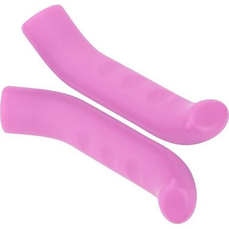 Protection de levier de frein en gel de silice, housse de protection pour levier de frein de vélo rose (1/5)
