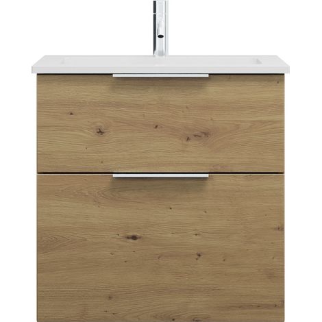 burgbad Eqio lavabo mineral de fundición con mueble bajo para (1/2)
