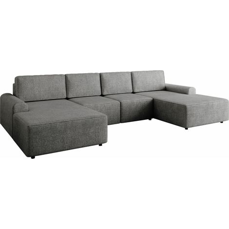 Sofá rinconero Stonecrest 106, Sierra 751, Función de descanso, Almacenaje, 338x168x85cm, 0