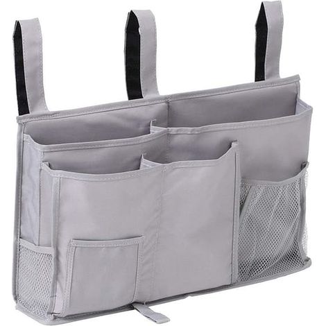 Sac de rangement pour table de chevet, sac de rangement suspendu pour lits superposés et lits d'hôpital, chambres d'étudiants, barrières de lit pour enfants, camping (1/5)
