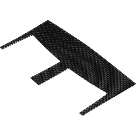 Autocollant décoratif fibre de carbone pour bouches d'aération centrale, compatible Toyota RAV4 2006-2012, garniture intérieure adhésive, kit de parement, finition noir carbone (1/4)