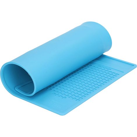 Tapis de réparation en silicone isolant thermique avec règle graduée et emplacements pour vis, plateau de maintenance électronique (1/5)
