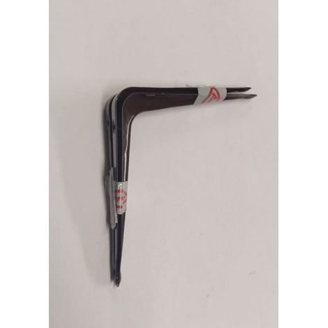FISCHER - COPPIA REGGIMENSOLE NERVATE PER ARREDO CASA 75x100MM - COLORE MARRONE