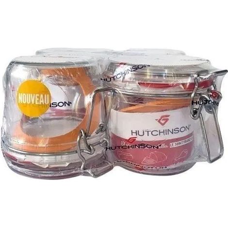 Hutchinson Set von Einmachgläsern Transparent 350 g Glas