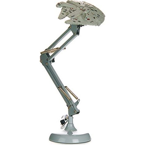 Paladone Millennium Falcon Posable Desk Lamp Lampada da Scrivania, Grey, Standard (1/4)