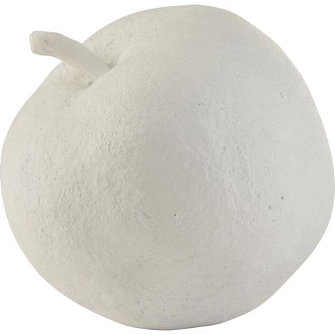 Pomme décorative géante écrue 38 cm (1/2)