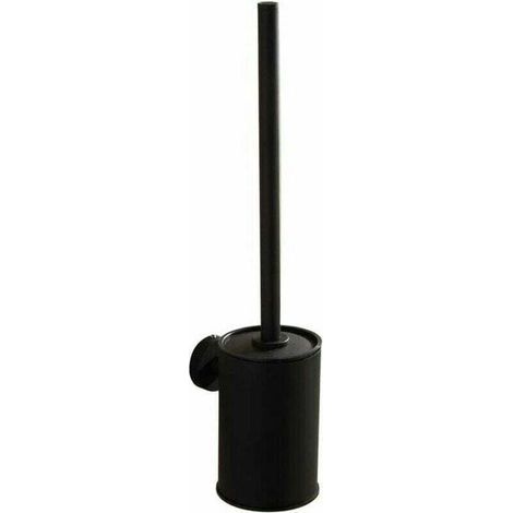 WC Suspendu Noir Support Mural Brosse WC Brosse WC Brosse de Toilette Brosse Toilette Noir 304 en Acier Inoxydable (1/4)