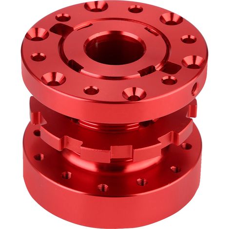 Verstellbarer Nabenverlängerungsadapter für Rennlenkräder, 40 mm auf 70 mm, rot (1/5)