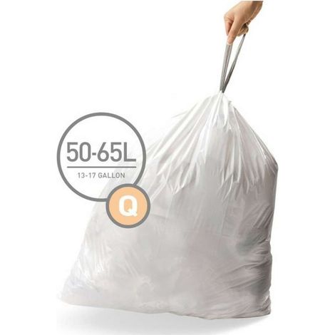 Simplehuman Altri accessori - Sacchetti per pattumiera 50-65 l, tipo Q, 60 pz CW0264
