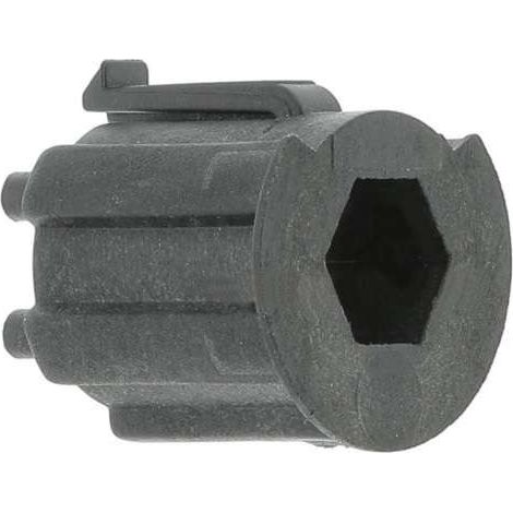 Moyeu volet roulant pour treuil Deprat crabot mâle 22mm sortie 6 pans 10mm en plastique noir à clipser Ouverture Fermeture Enroulement Déroulement Fenêtre Store Cordon (1/3)