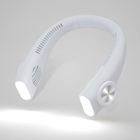 Ventilateur de cou portable, sans fil, rechargeable par USB, tube de ventilation, silencieux, idéal pour les activités sportives en extérieur. (1/5)