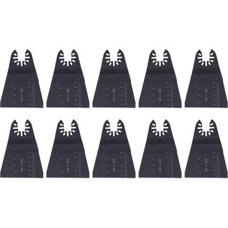 Jeffergarden Lot de 10 lames oscillantes universelles pour scie à main électrique à dents fines de 65 mm, en acier à haute teneur en carbone