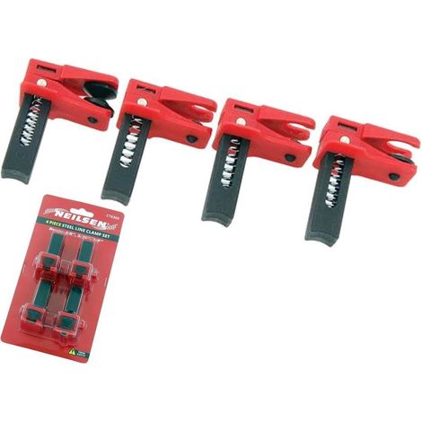 Neilsen Auto Steel Line Clamp Fluid Leak Stopper For Banjo Spring Loaded Kit