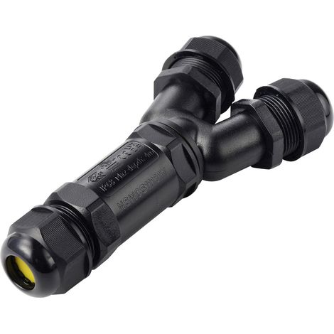 TRU COMPONENTS Y-Kabelverbinder IP68 wasserdicht, 3 Eingänge, Schraubkontakt 5polig, 0,5 - 4,0 mm² T (1/5)
