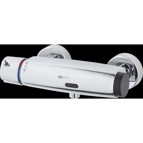 MORA tronic WMS, thermostat de douche à batterie, chromé (1/2)
